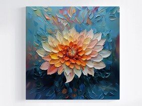 Vászonkép Canvas Természet Virág Dália Krizantém 3D Textúra 40x40