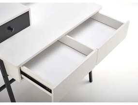 Öltözködő asztal AGNES 120x80 cm fehér/fekete