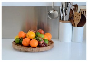 Geo tölgyfa gyümölcsöstál, ⌀ 36 cm - Wireworks