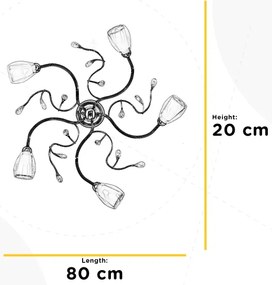 ONLI - Mennyezeti lámpa SHARON 5xE14/6W/230V