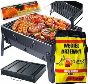 Turista Faszenes Kerti Grill Szett |összecsukható |+ Grill Tartozékok