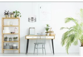 Csillár zsinóron MILO 1xE27/60W/230V ezüst