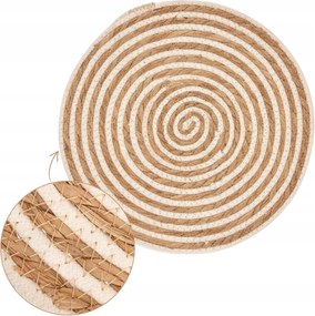 Kerek alátét 35 cm juta és védőkrém étkezőasztalhoz dekoratív