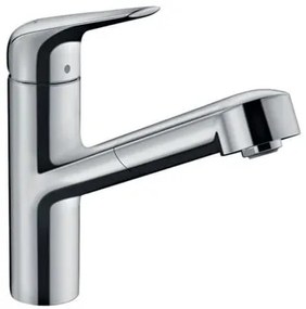 Mosogató csaptelep Hansgrohe Focus M42 kihúzható zuhannyal króm 71814000