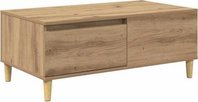 vidaXL Dohányzóasztal fiókkal Artisan tölgy 90 x 50 x 35 cm Faanyag