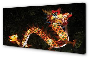 Canvas képek Japán sárkány megvilágított 100x50 cm