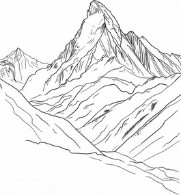 Poszter 67,5x95cm Hegyi vázlat