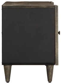 világosszürke tömör mangófa TV-szekrény 105x33,5x46 cm