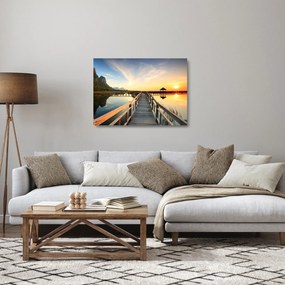 Kép egy gyaloghídról (üvegen) (70x50 cm)