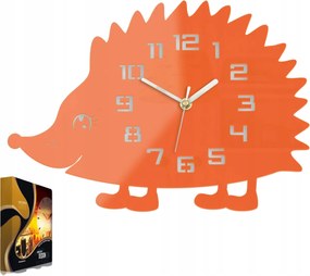 Nyírfa falióra róka mintával Akril Őszi róka Kerek