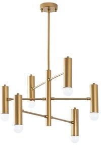 Aranyszínű függőlámpa fém búrával Gharib – Opviq lights