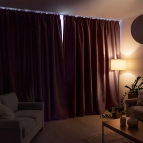 Goldea sötétítő függöny blackout - korálszínű 270x220 cm