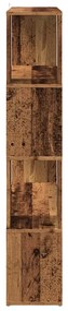 antik fa színű térelválasztó könyvszekrény 100x24x124,5 cm