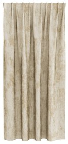 Velúr Függöny 2 db Pálcataszkolt Krém 175x140 cm