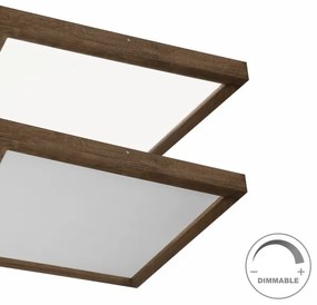 Brilagi-LED állítható fényű WOODY FRAME LED/50W/230V tölgy 60x60 cm IP44 + DO