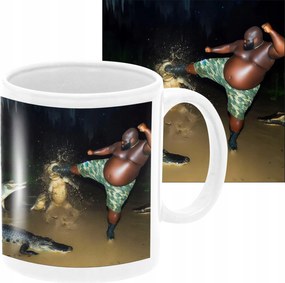 Alligator Kick Bögre Vicces Ajándék Születésnapra 330ml +csomagolás