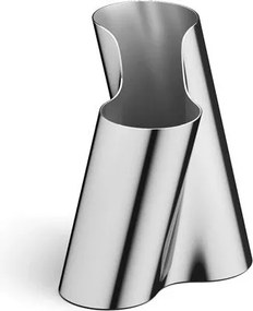 Georg Jensen Lituus Acél Virágváza 20 cm Ezüst Fényű