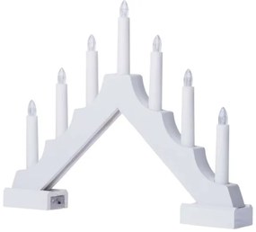 LED Karáconyi gyertyatartó 7xLED/2xAA fehér