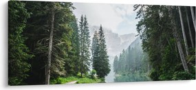 Kép az erdei tóról (120x50 cm)