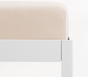 Goldea jersey gumis lepedő - bézs 140 x 200 cm