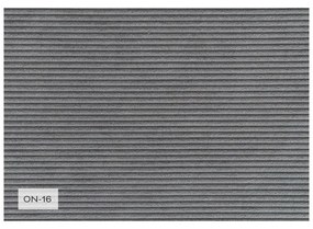 Szürke kordbársony kinyitható sarokkanapé (variálható) Lazy Lukka – Miuform