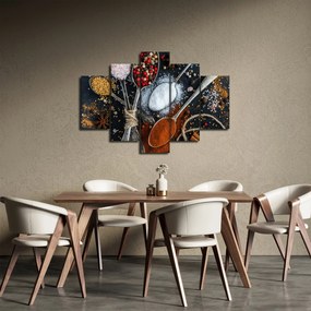 Egy kanál képe fűszerekkel (150x105 cm)