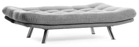 BINA kétszemélyes kinyitható kanapé – világosszürke