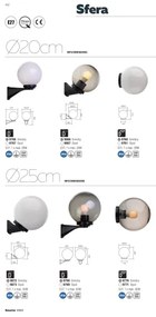 Redo 9761 - SFERA 20 cm fehér IP44 pótszínház