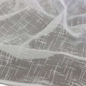 Függönyszövet Szerkezeti Len anyag len utánzat 290 cm fehér 0,5mb