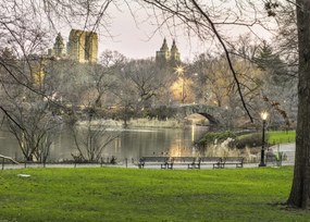 Poszter 70x50cm Központi park Manhattan panorámával 5, Assaf Frank