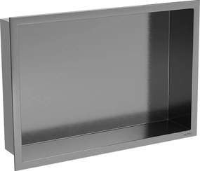 Mexen X-Wall-R falipolc peremmel 45 x 30 cm, sötétszürke kefélt - 19E0453010