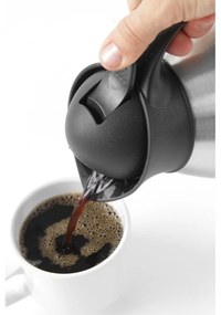 Fekete-ezüstszínű termosz 1,5 l – Hendi