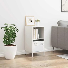 fehér hidegen hengerelt acél tálalószekrény 35x39x73,5 cm