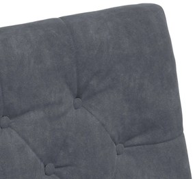 Kerekes Étkező Székek 2 pcs Sötétszürke 58 x 67 x 97 cm Bársony