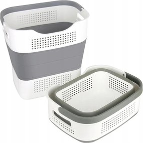 Összecsukható szennyestartó kosár, szennyestartó, tároló kosár, 35L