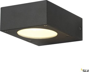 SLV 232285 QUADRASYL Modern Kültéri Fali Lámpa Antracit GX53 IP44