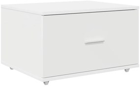 gördíthető fiókos szekrény Fehér 55x45x33.5 cm MDF