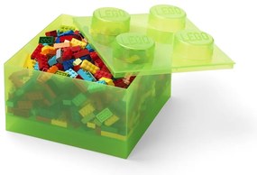 Zöld műanyag gyerek tárolódoboz 25x25x18 cm – LEGO®