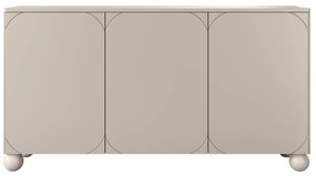 Sonatia II háromajtós komód, két rejtett fiókkal - 150 cm - kasmír