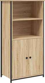 vidaXL sonoma tölgy színű szerelt fa magasszekrény 62 x 36 x 121,5 cm