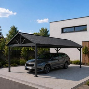 Avenberg PAVILON Kocsibeálló - 5 x 3 m, fekete