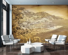 Fotótapéta - Vintage város (152,5x104 cm)