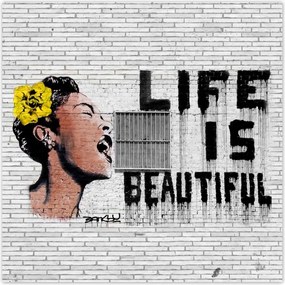 Poszterek 30x30 Banksy Life is beautiful