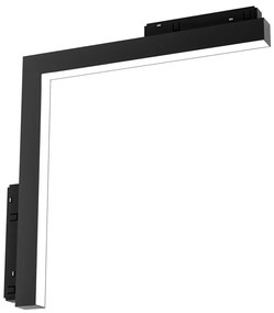 LED Lámpa sínrendszerhez MAGNETIC TRACK L-DOWN LED/24W/48V 4000K fekete