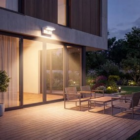 LED kültéri fali lámpa érzékelővel LED/25W/230V IP54 fehér