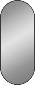 vidaXL fekete ovális falitükör 60x25 cm