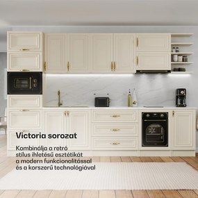 Klarstein Victoria beépített sütő 45 cm 49 l fekete
