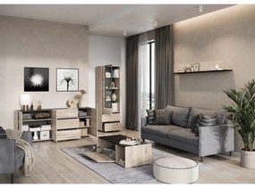 Fali polc tölgyfa dekorral Cantoria - Germania