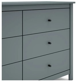 Szürkészöld borovi fenyő komód 130x80x45 cm Misti – Marckeric