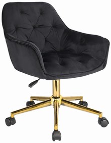 Irodai forgószék LARGO - fekete/arany